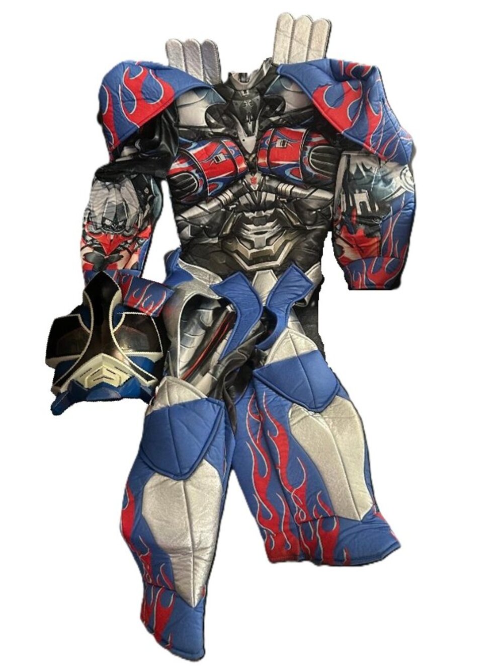 Transformers Optimus Prime Deluxe Muscle Chest Costume Kids Boys Size M (7-8)